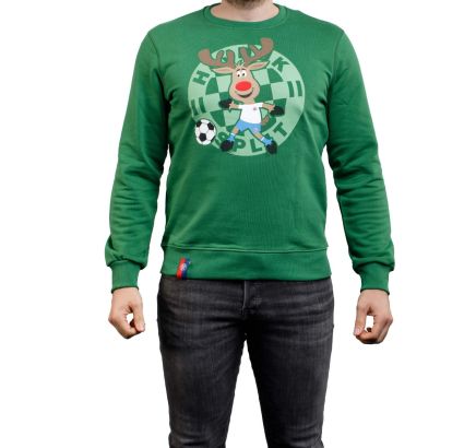 Hajduk Christmas sweatshirt Reindeer, green