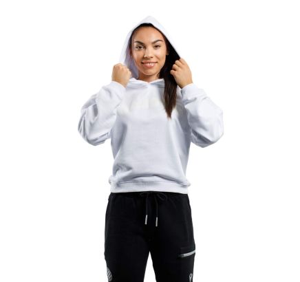 Hajduk women's hoodie Retro 23/24, white