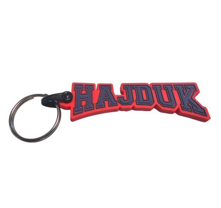 Hajduk silicone keychain College, red blue