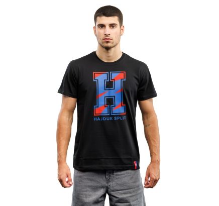 Hajduk T-shirt Hereditas, black (red/blue H)