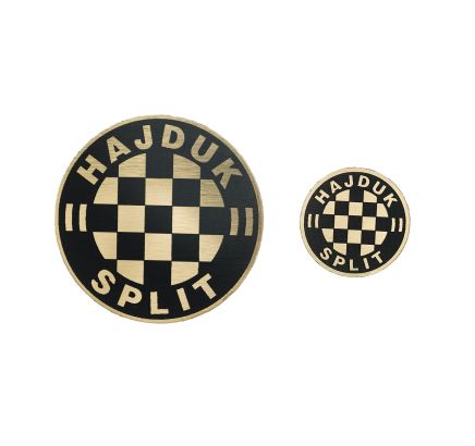 Hajduk set 2kom naljepnica zlatni, 6cm i 3cm