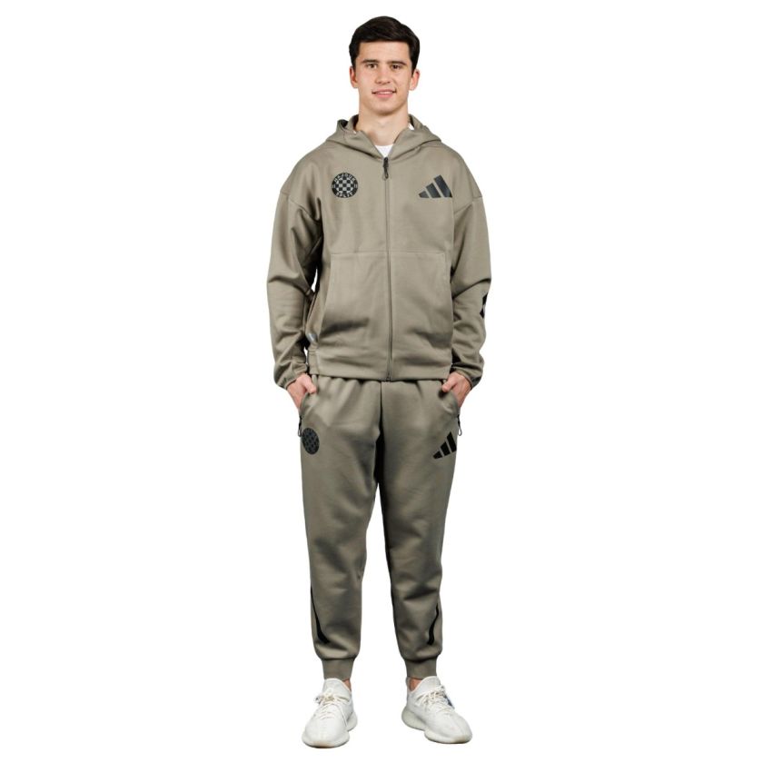 adidas full zip hoodie, Hajduk M Z.N.E. FZ, clay | Hajduk