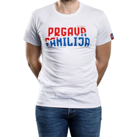 Hajduk majica kratki rukav Prgava familija, bijela