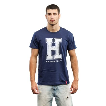 Hajduk majica Hereditas, kratki rukav, modra