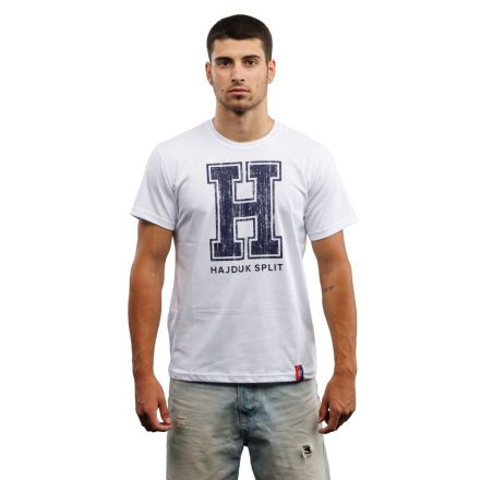 Hajduk majica Hereditas, kratki rukav, bijela (modro H)