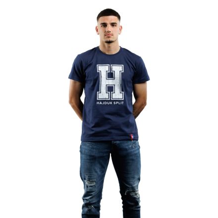 Hajduk majica Hereditas, kratki rukav, modra