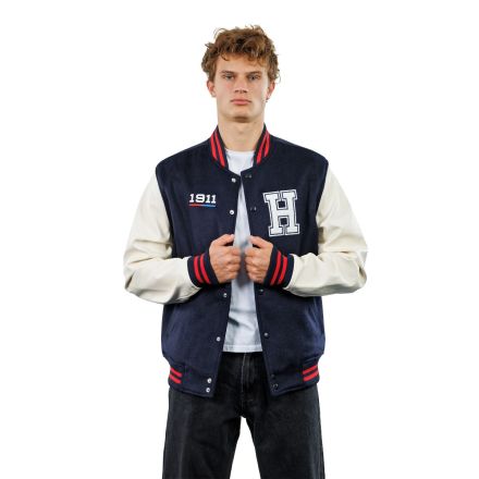 Hajduk College jacket, navy white
