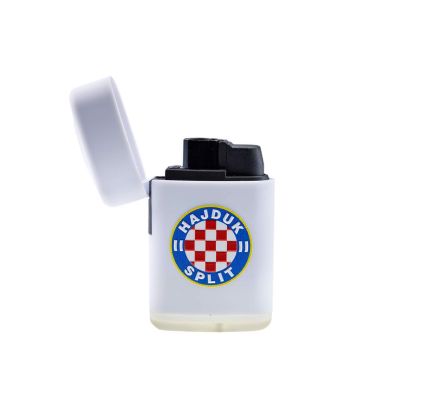 Hajduk badge lighter jet, white