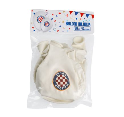 Hajduk party baloni, bijeli