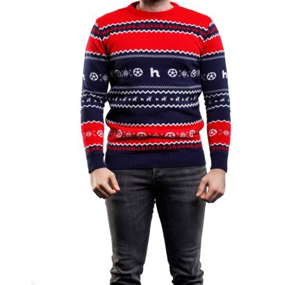 Hajduk Christmas sweater, navy red