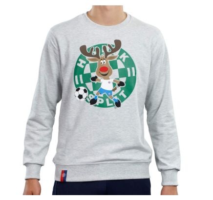 Hajduk Christmas sweatshirt Reindeer, grey