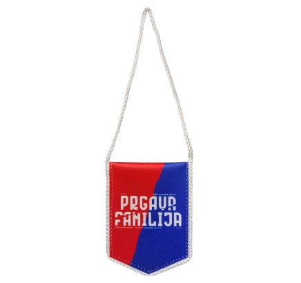 Hajduk autozastavica Prgava familija, crveno plava