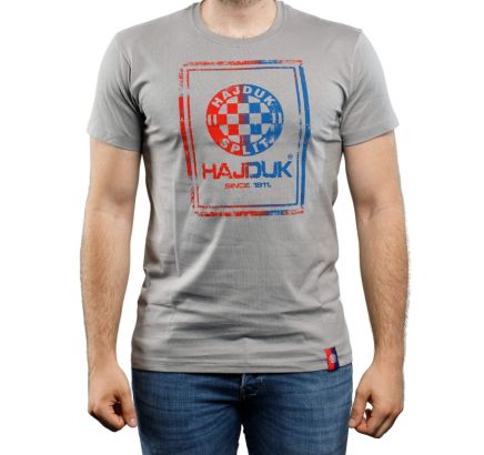 Hajduk majica kratki rukav Cube 2023, siva