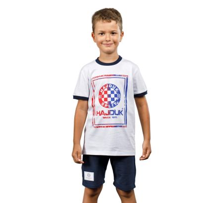 Hajduk kids set 2023, white blue