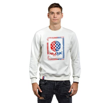 Hajduk sweatshirt Cube, white