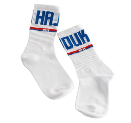 Hajduk sport socks, white