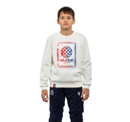 Hajduk kids sweatshirt cube, white