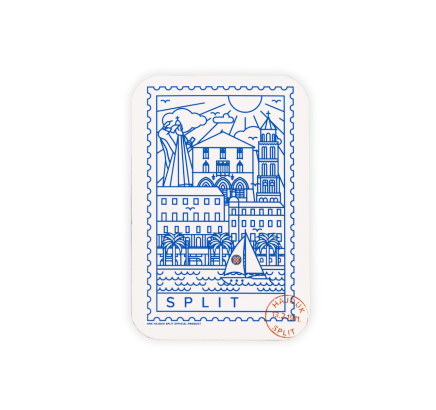 Hajduk magnet Split, 6x9 cm