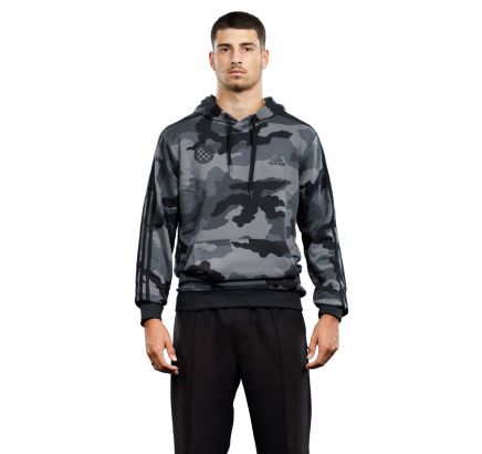 adidas hooded sweatshirt, Hajduk M CAMO HD, black