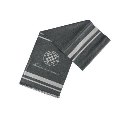 Hajduk šal Premium, sivi