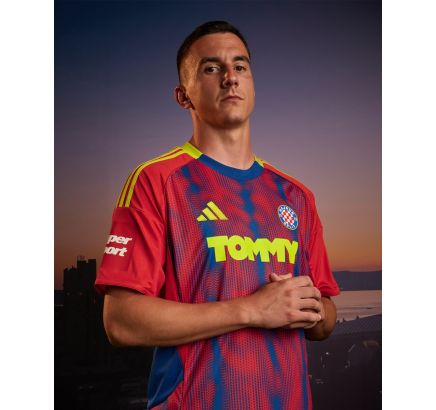 adidas away jersey, Hajduk 25/26, red blue