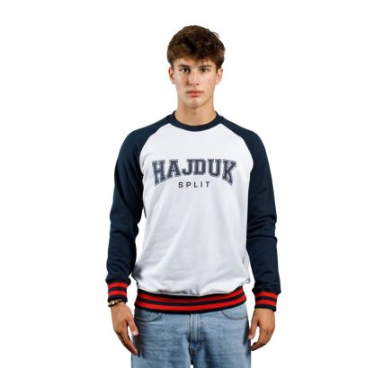 Hajduk sweatshirt College whiite/navy