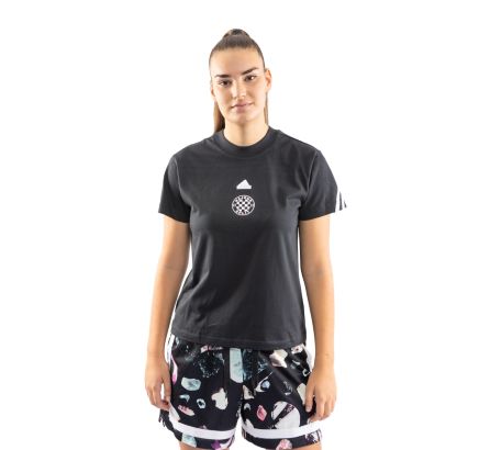 adidas women T-shirt, Hajduk W FI 3S TEE, black