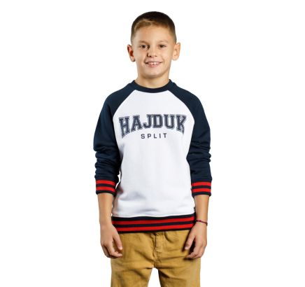 Hajduk kids sweatshirt College white/navy