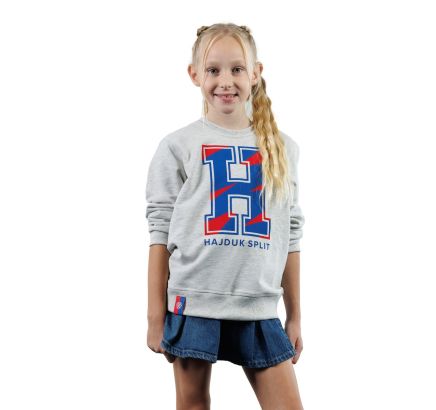 Hajduk kids sweatshirt Hereditas, long sleeve, grey