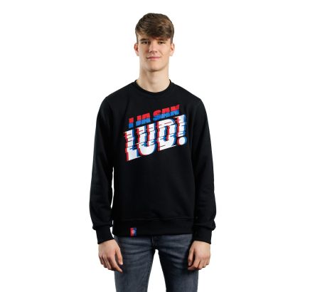 Hajduk majica dugi rukav "I ja san lud!", crna
