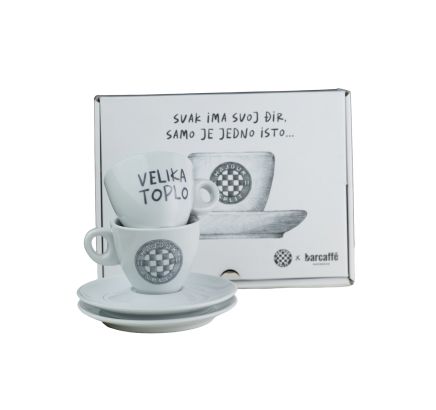 Set šalica za kavu Hajduk&Barcaffe, cappuccino, 2kom