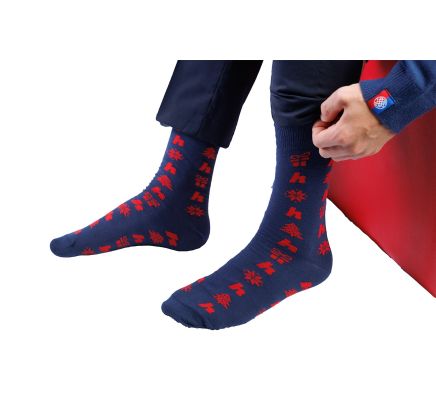Hajduk božićne čarape , crveno plave, 25/26