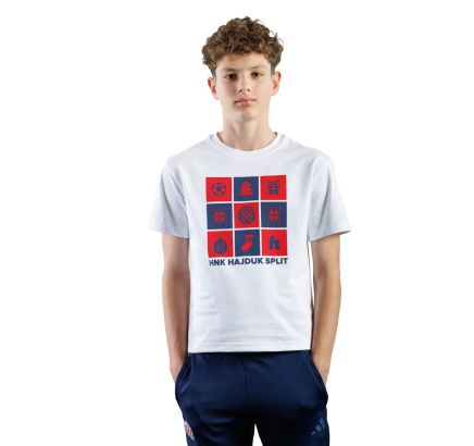 Hajduk kids Christmas T-shirt, white, 25/26