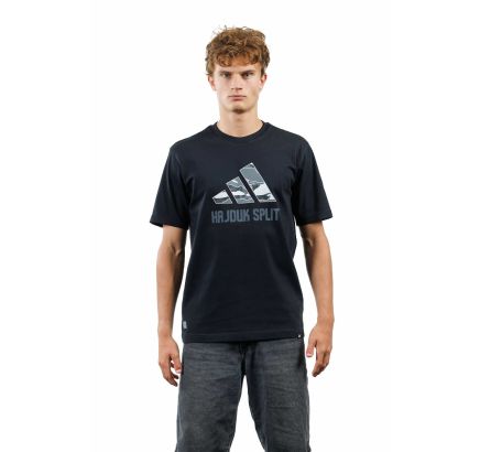 adidas T-shirt, Hajduk M CAMO LOGO T, black