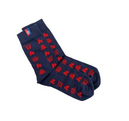 Hajduk kids Christmas socks, red blue, 25/26