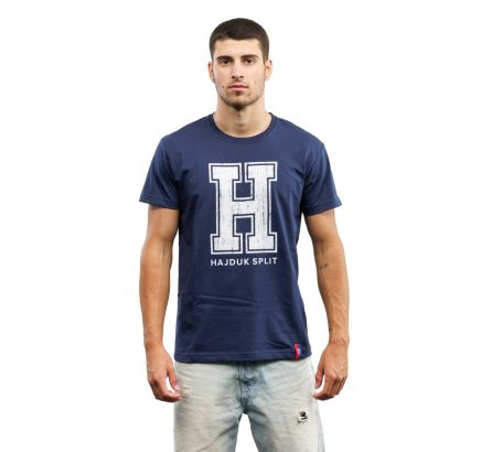 Hajduk majica Hereditas, kratki rukav, modra