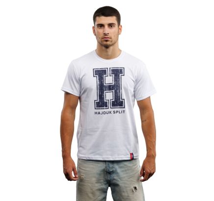 Hajduk majica Hereditas, kratki rukav, bijela (modro H)