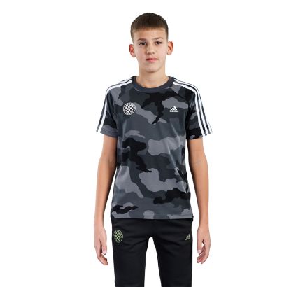 adidas majica kratki rukav dječja, Hajduk J BL CAMO T, grefiv