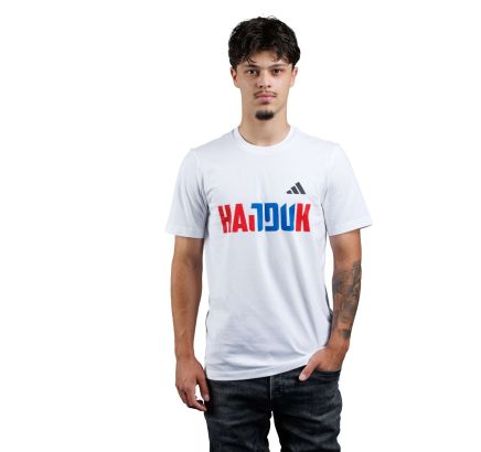 adidas majica kratki rukav, Hajduk FTB SLOGAN G T, bijela