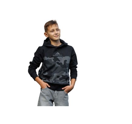 adidas dječja majica dugi rukav s kapuljačom, Hajduk J  CAMO FL HD, crna