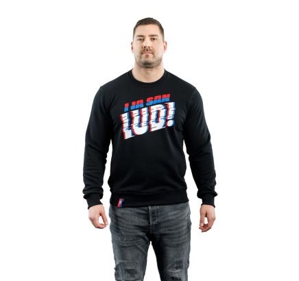 Hajduk majica dugi rukav "I ja san lud!", crna