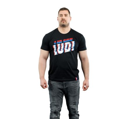 Hajduk majica kratki rukav "I ja san lud!", crna