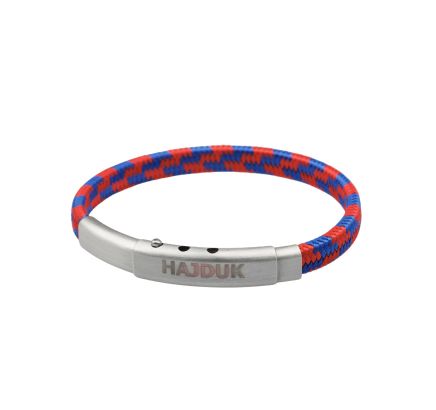 Hajduk bracelet steel, red blue