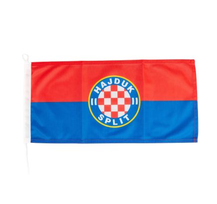 Zastava Hajduk, brodska, 40x20 cm, crveno plava