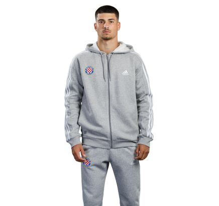 adidas full zip hoodie, Hajduk M 3S FL FZ HD, mgreyh