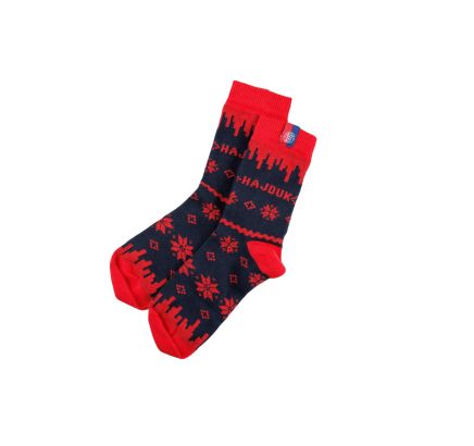 Hajduk kids Christmas socks , red blue, 24/25