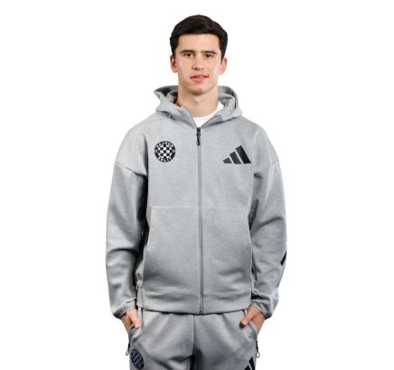 adidas majica s kapuljačom full zip, Hajduk M Z.N.E. FZ, mgreyh