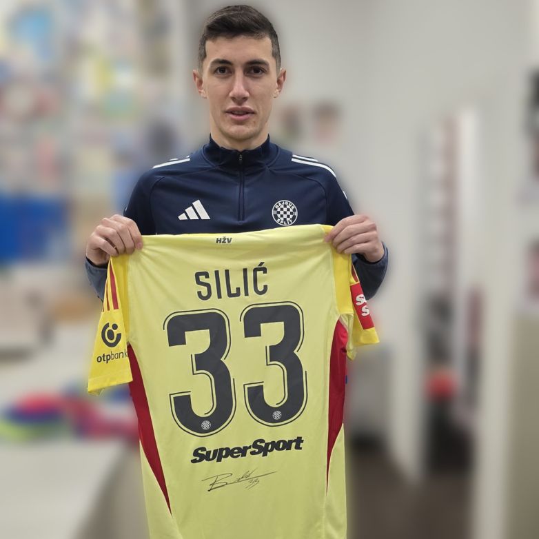 Matchworn dres – Toni Silić (br. 33): Hajduk - Rijeka 1:0, 22.02.2026.